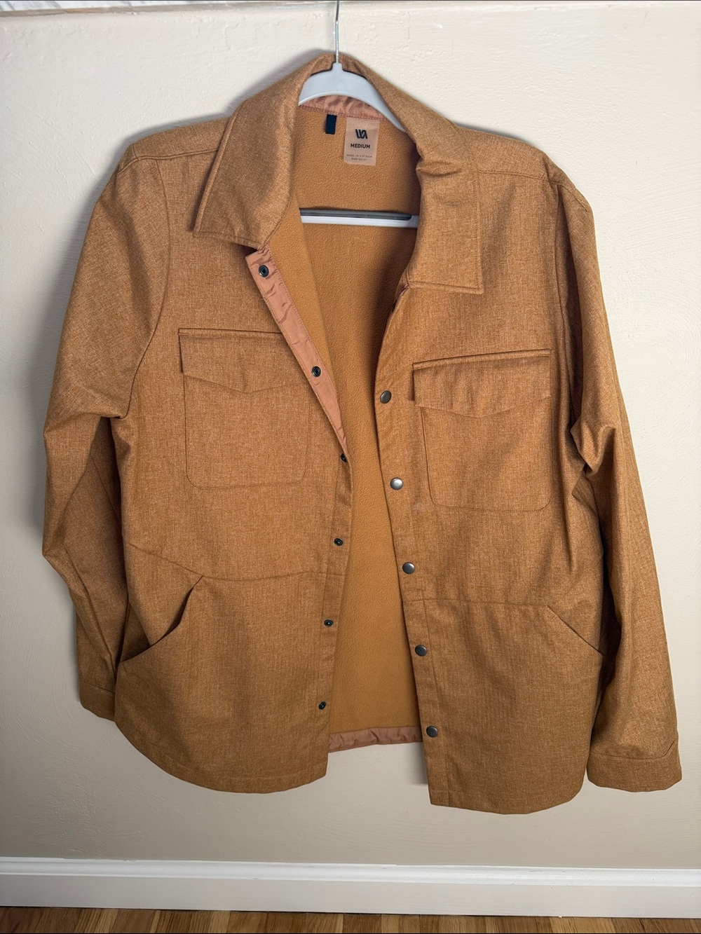 VRST Men's Shirt Jacket in Light Brown
